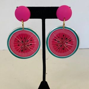 Z137 New costume jewelry earrings with watermelons.
